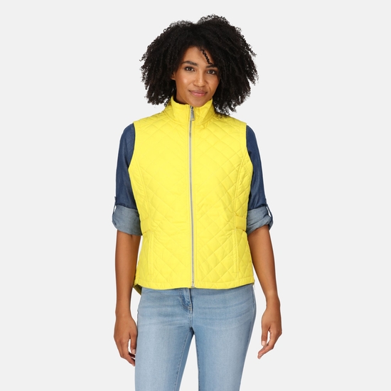 Women's Carmine Quilted Gilet Maize Yellow 