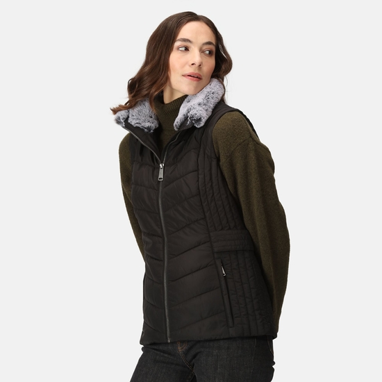 Women's Wildrose Baffled Gilet Black