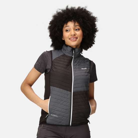 Trutton Femme Gilet baffled Gris