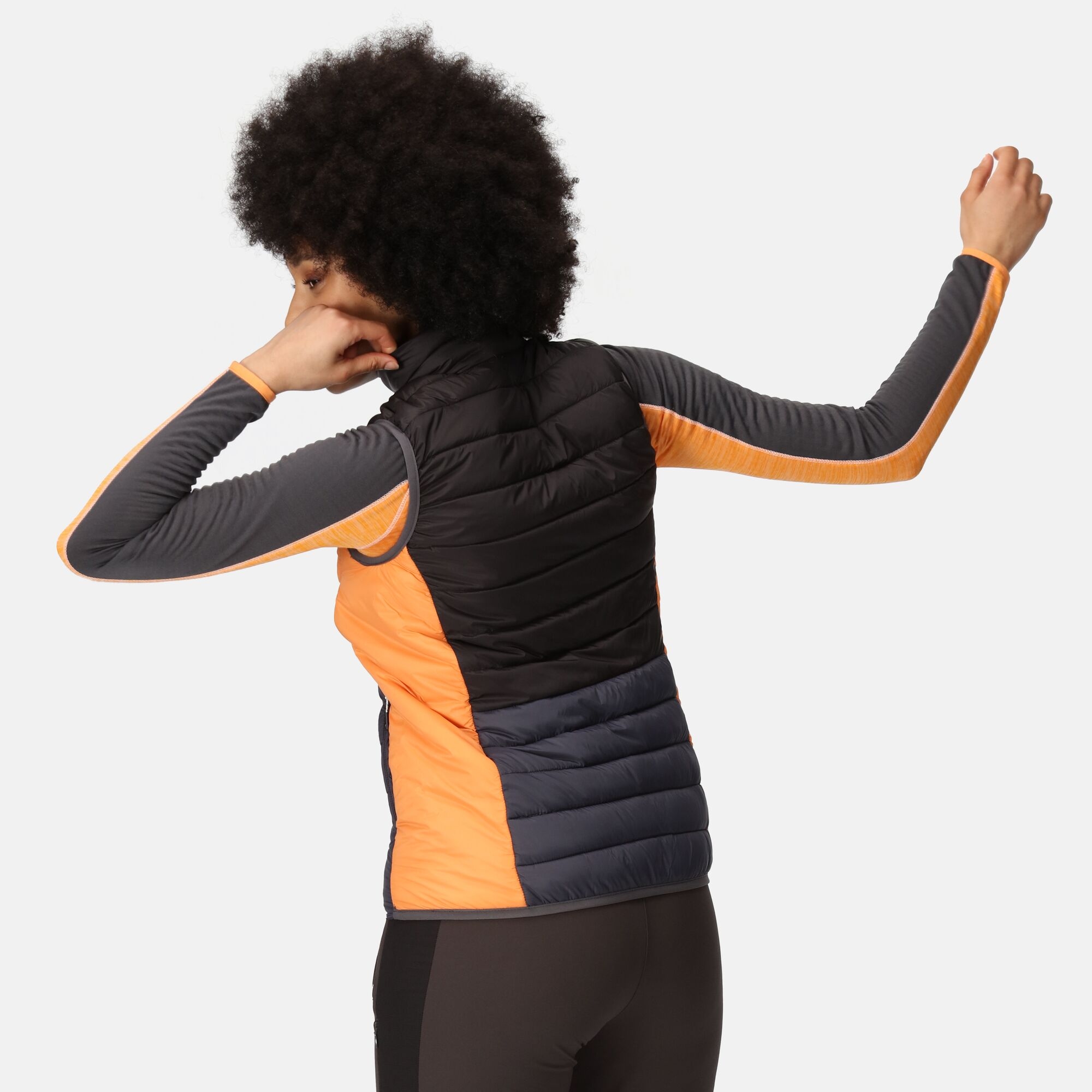 Regatta Damska kamizelka ocieplana Harrock II Szaro-czarny