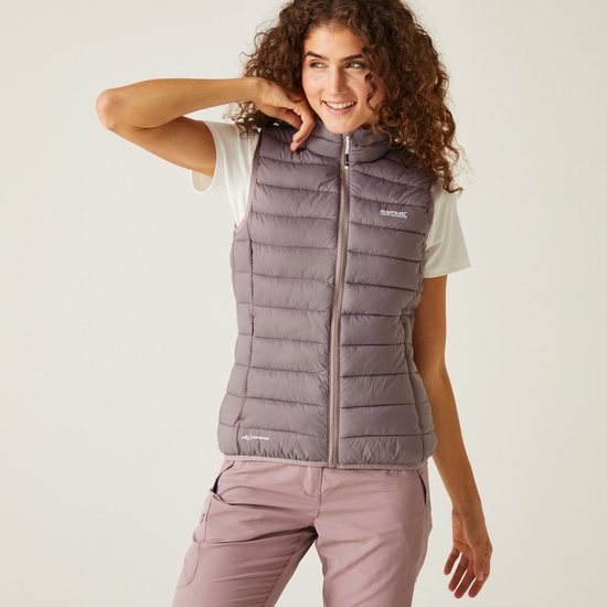 Marizion Femme Gilet baffled Violet