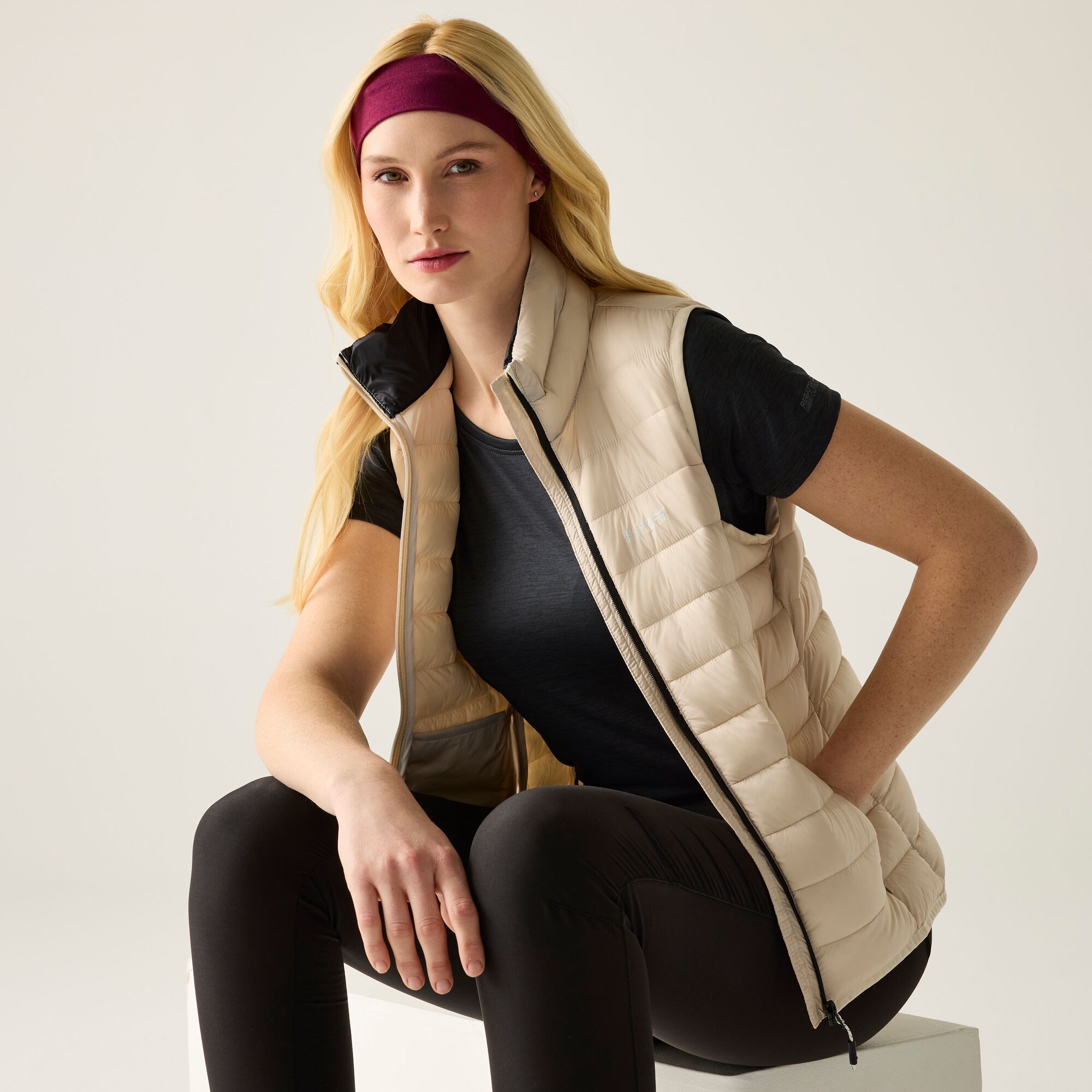 Regatta Women's Marizion Quilted Gilet - Beige Size 8