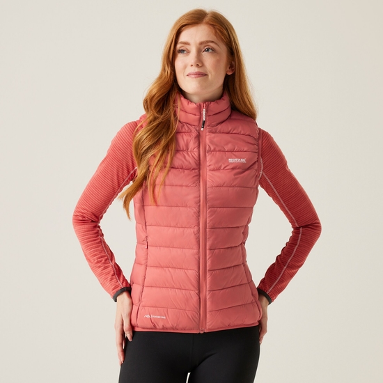 Women's Marizion Baffled Gilet Mineral Red