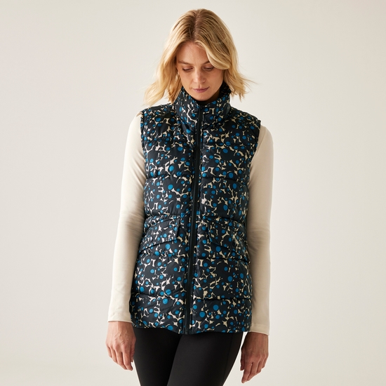 Orla Kiely Printed Gilet Berry Bubble Blue