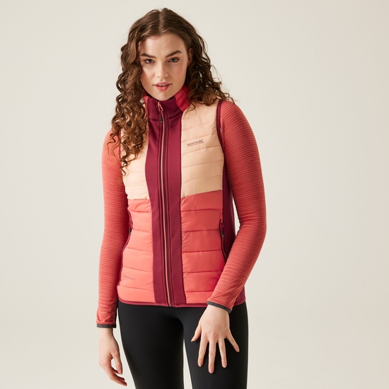 Doudoune Leedre Hybrid pour femme Rouge