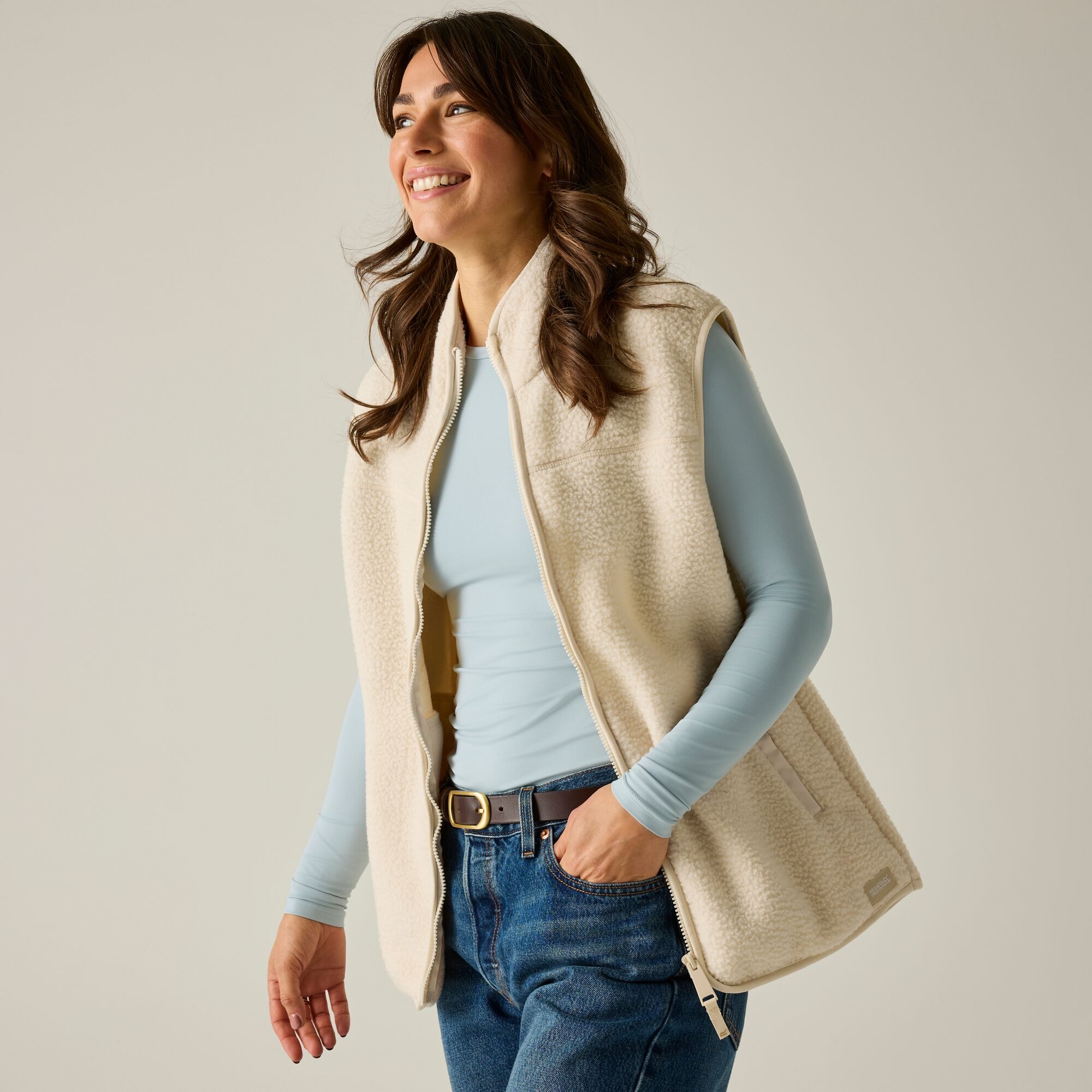 Regatta Women's Frankie Borg Bodywarmer - White Size 12