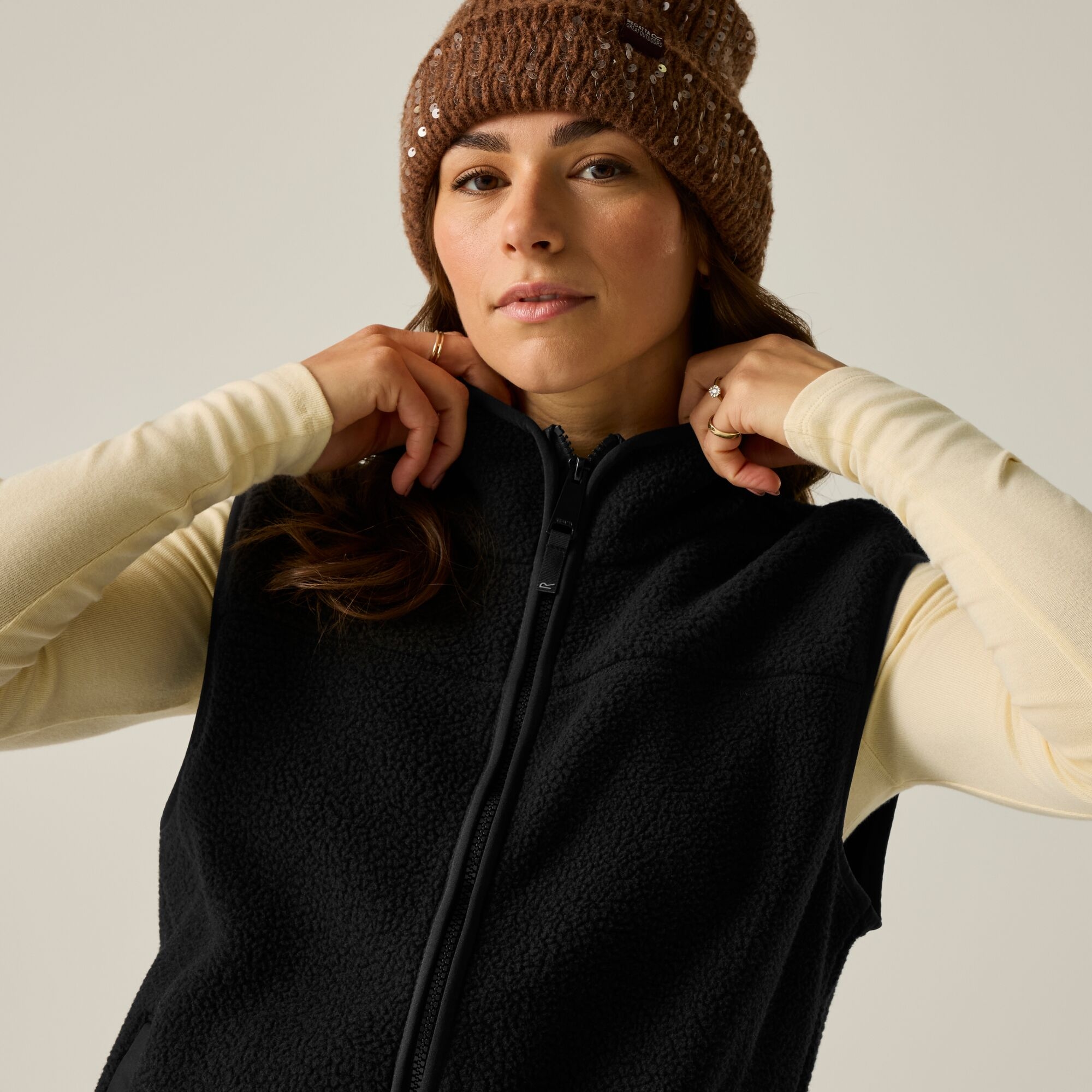 Regatta Women's Frankie Borg Bodywarmer - Black Size 8