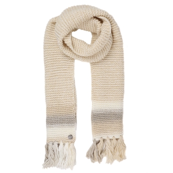 Women's Frosty IV Knitted Fringe Hem Scarf Light Vanilla