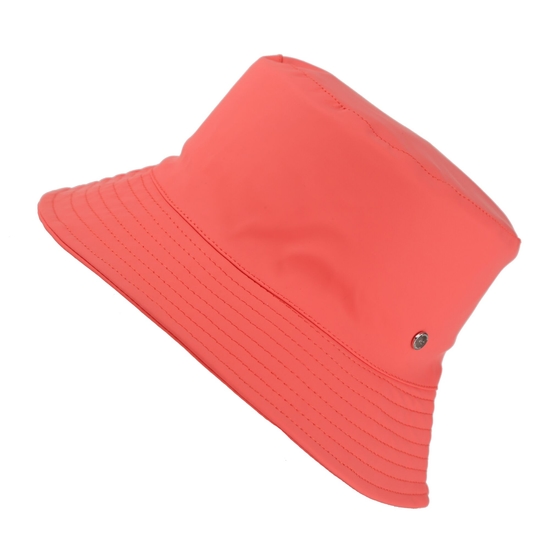 Women's Jaliyah Showerproof Bucket Hat Peach Bloom 