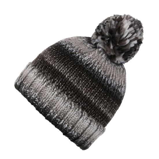 Frosty VI Damen-Strickmütze Schwarz