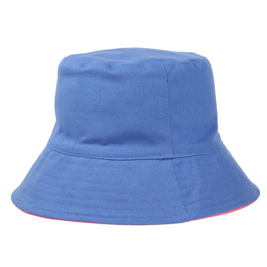 Women's Reversible Bucket Hat Lake Blue Shell Pink