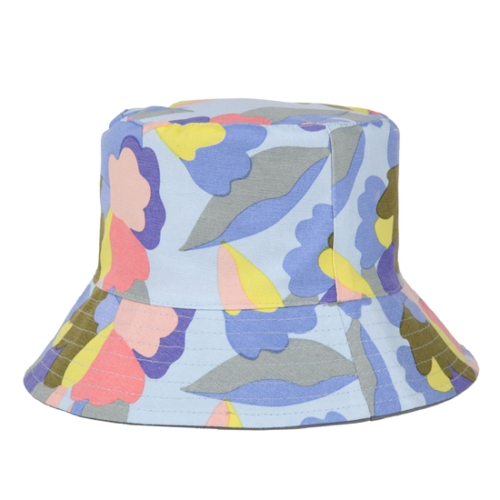 Women's Reversible Bucket Hat Abstract Floral​ Green Milieu