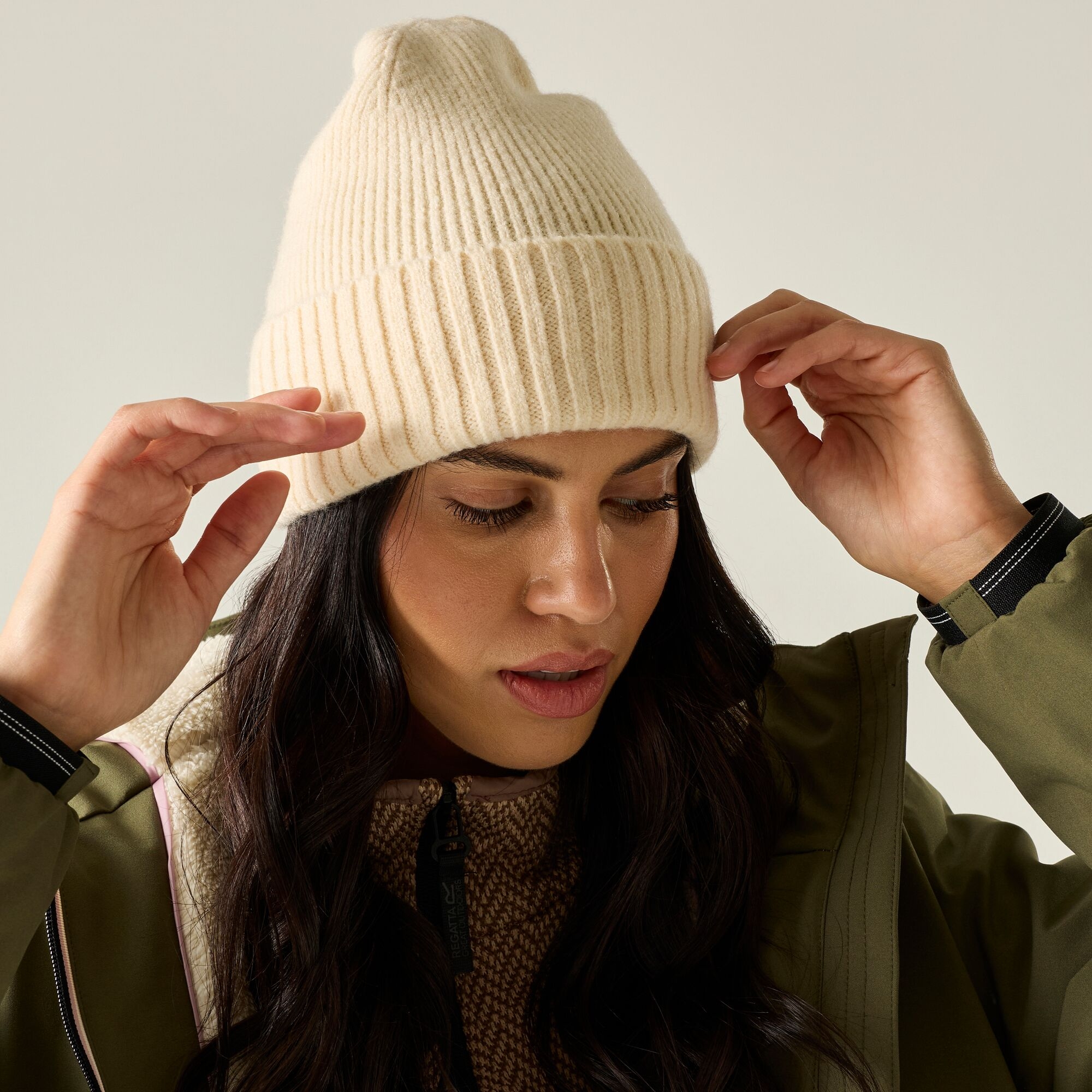 Regatta Women's Ribbed Basic Beanie White