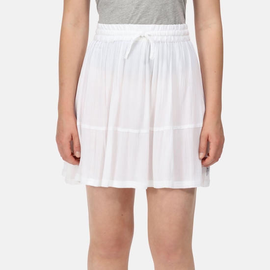 Women's Hansika Crinkle Tiered Skirt White
