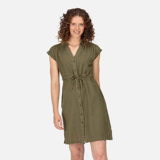 Rura Leichtes Kleid für Damen Grün