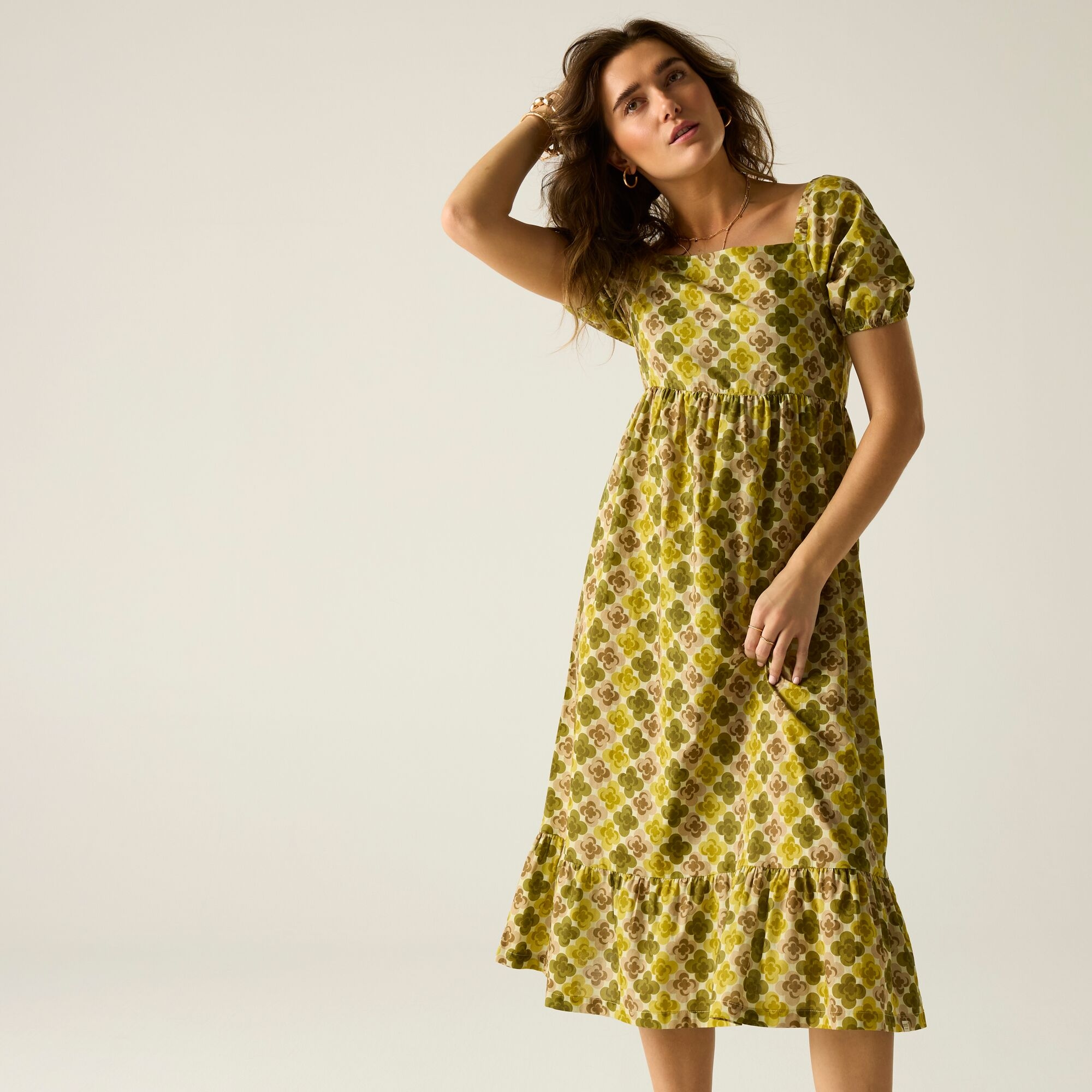 Regatta Orla Kiely Midi Summer Dress Size: 18 Women's Yellow