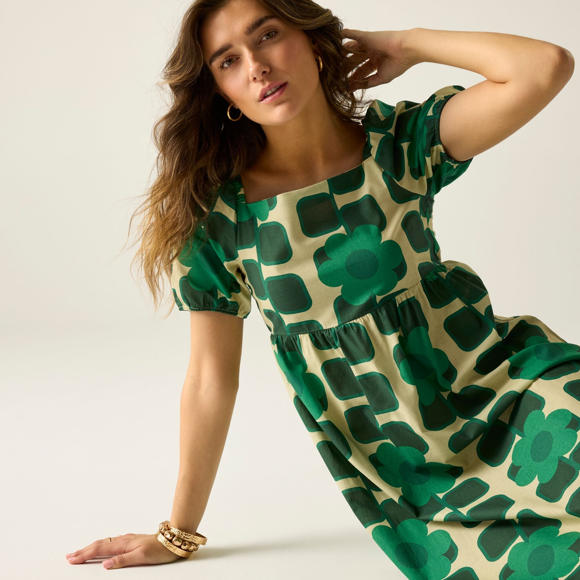 Regatta   Orla Kiely Sukienka damska Midi Summer Zielony