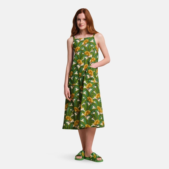 Orla Kiely Sun Dress II Green Tropical