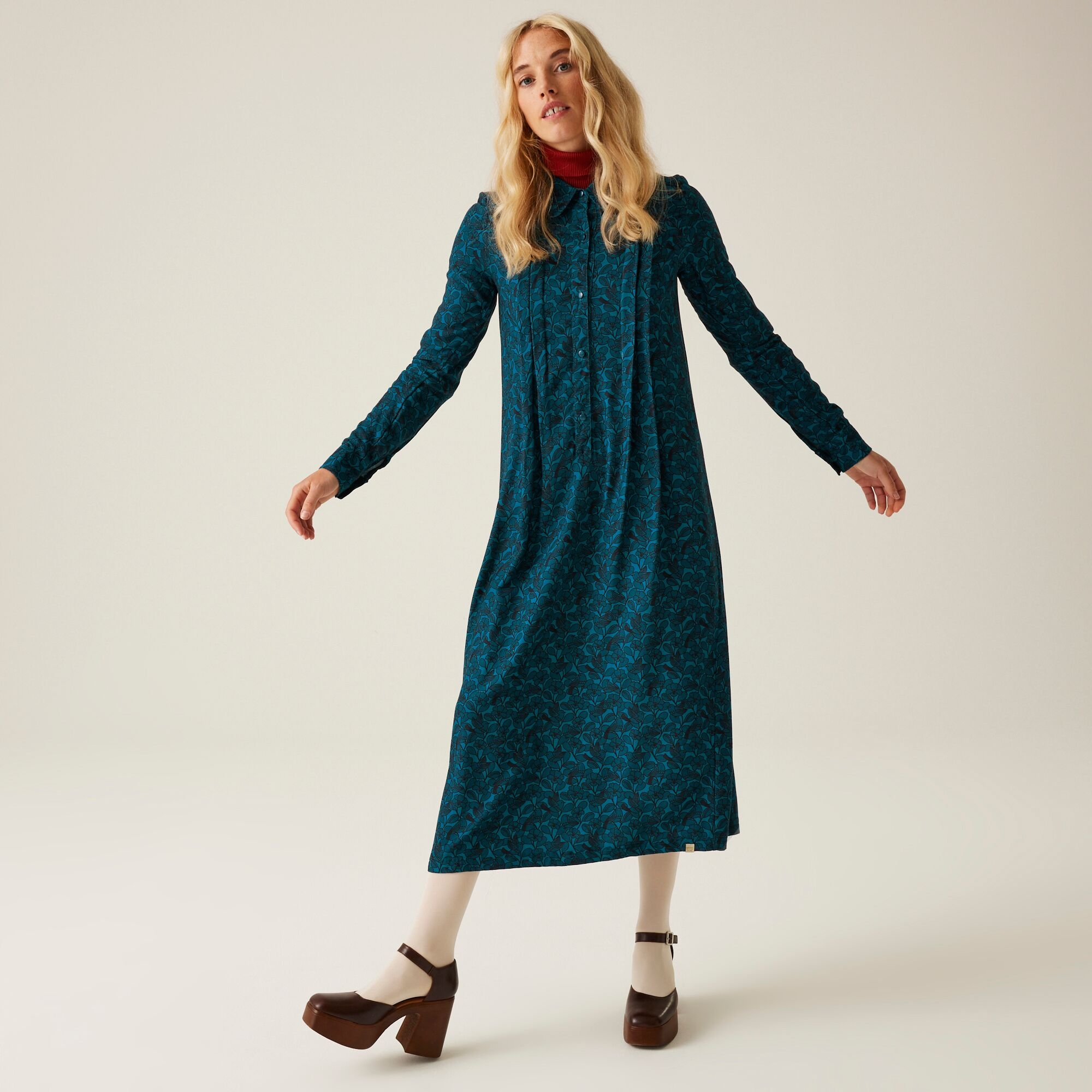 Regatta Orla Kiely Winter Dress Size: 10 Women's Blue