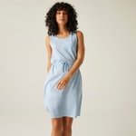 Chambray Blue White Painterly Stripe