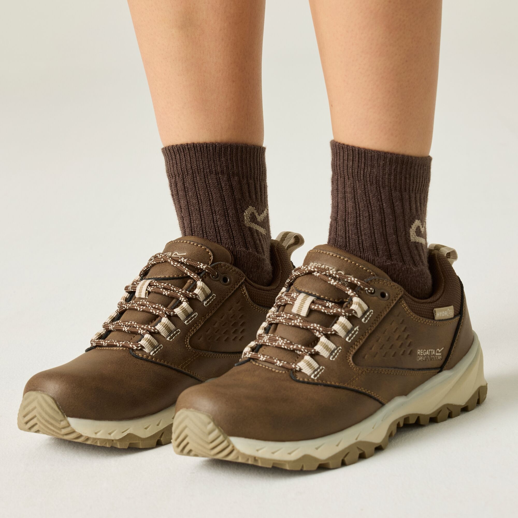 Regatta Buty damskie niskie z membraną Amble Brązowy