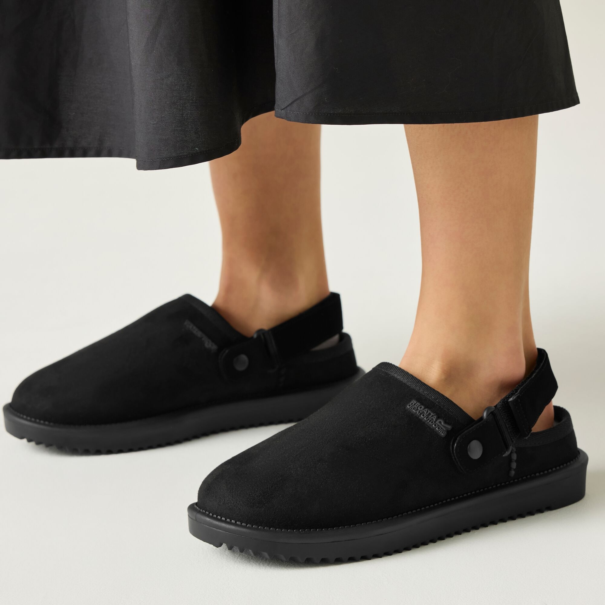 Regatta Kapcie damskie Risley Clog Czarny