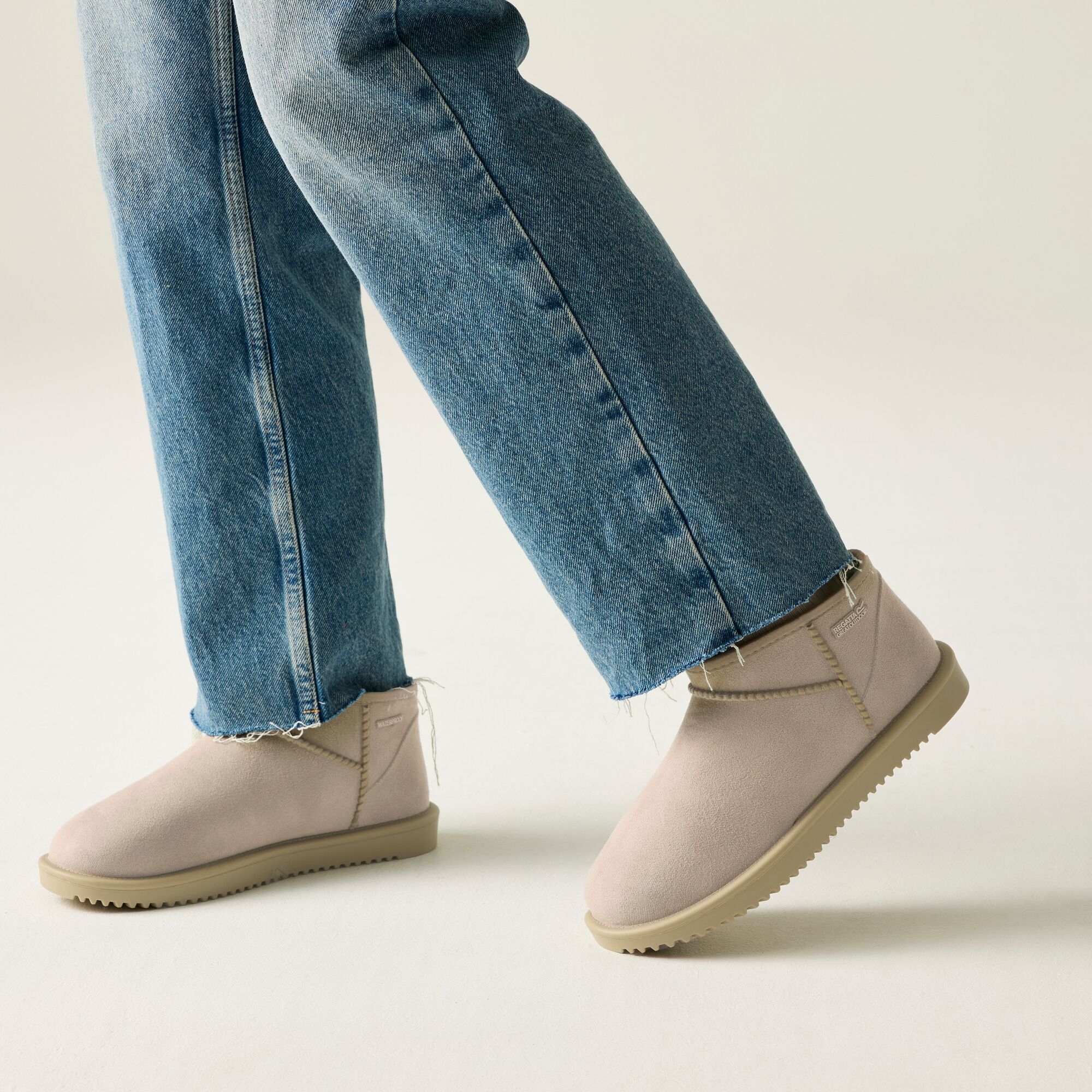 Regatta Women's Waterproof Risley Short Boots - Beige UK Size 5