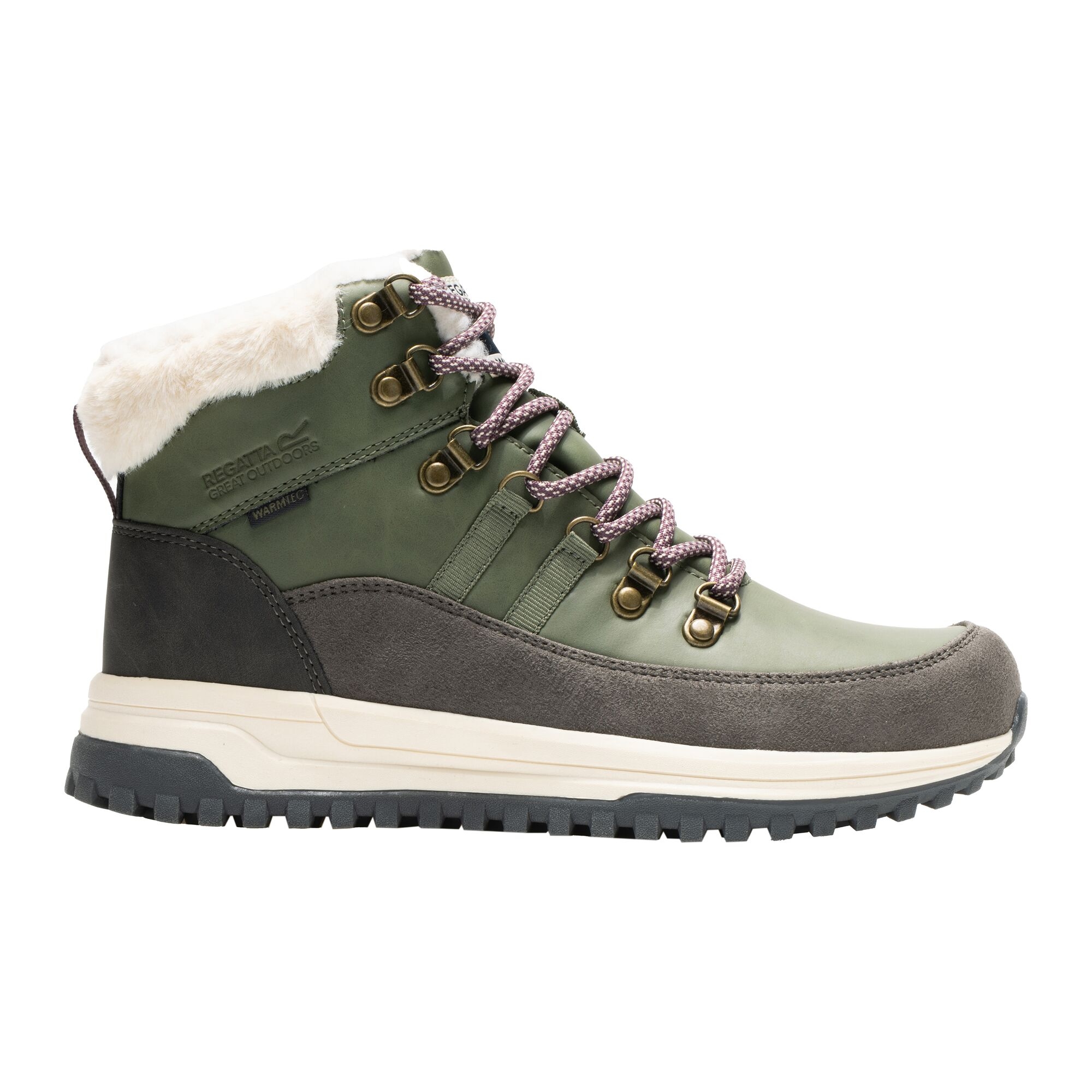 Regatta Buty damskie casual z membraną Elbourne ocieplane Zielony