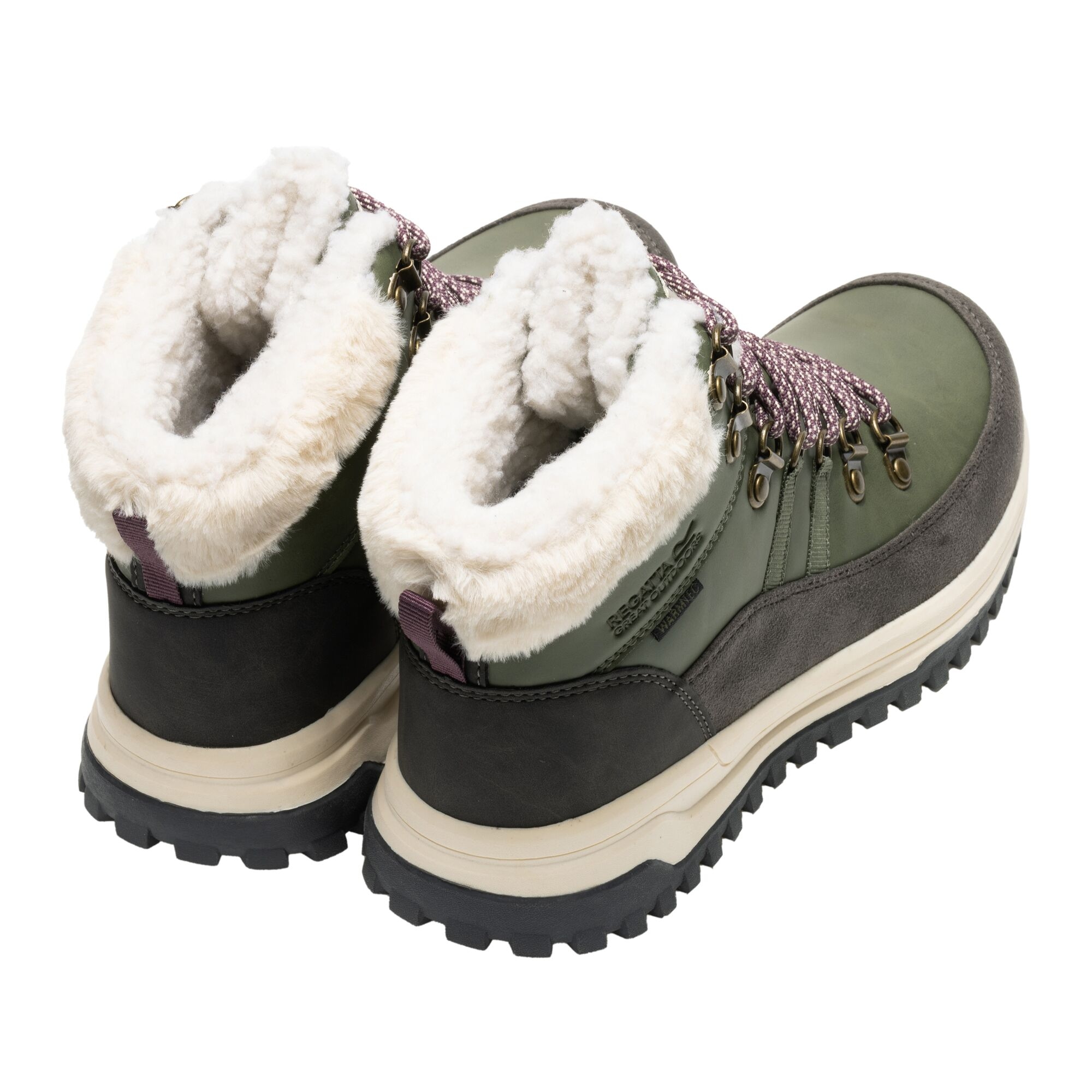 Regatta   Buty damskie casual z membraną Elbourne ocieplane Zielony