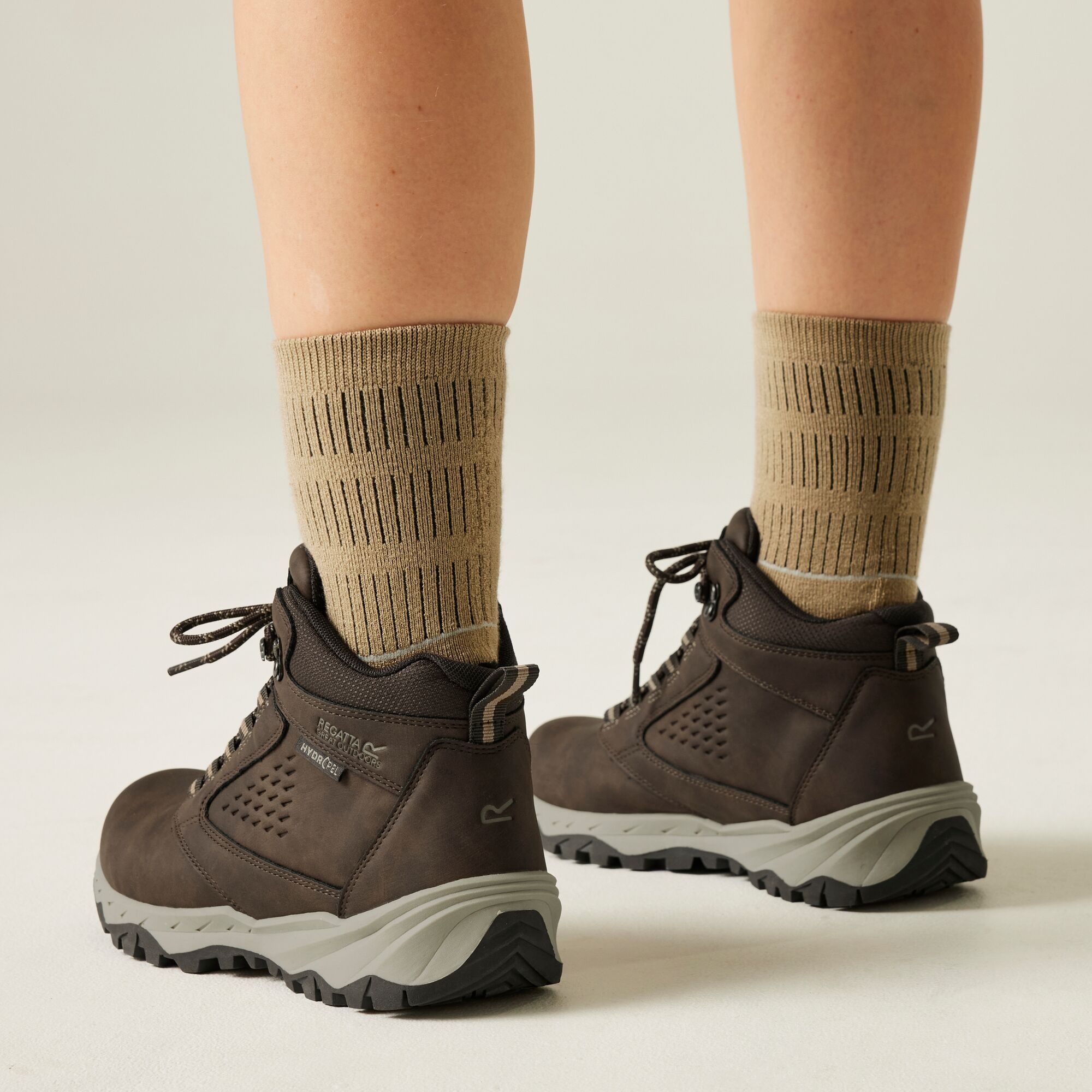 Regatta Buty damskie wysokie z membraną Amble Brązowy