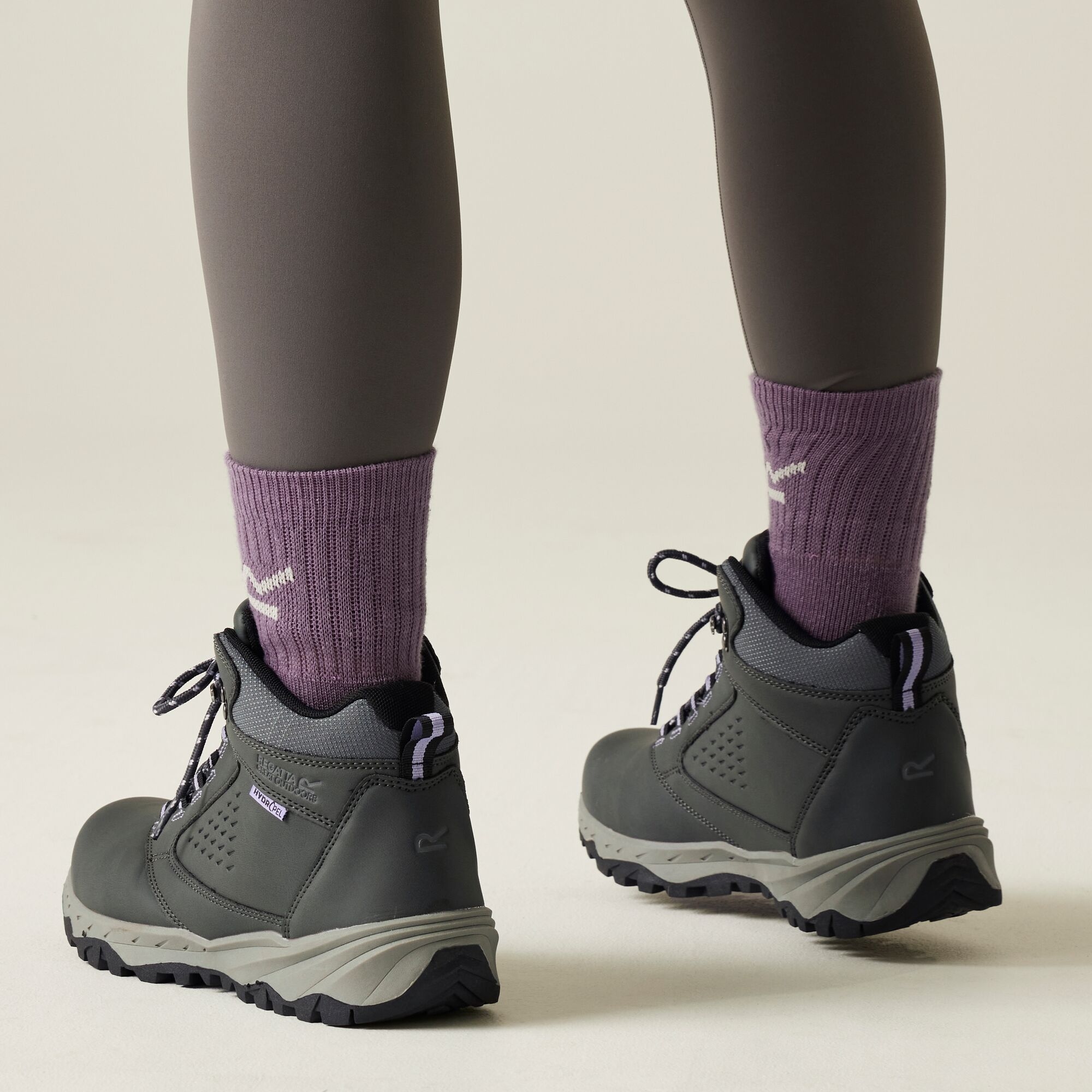 Regatta Buty damskie wysokie z membraną Amble Szary