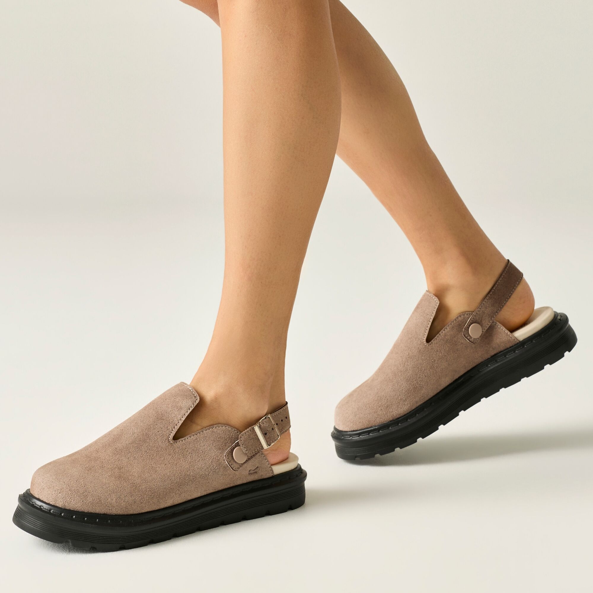 Regatta Women's Pearl Chunky Clogs - Beige UK Size 4