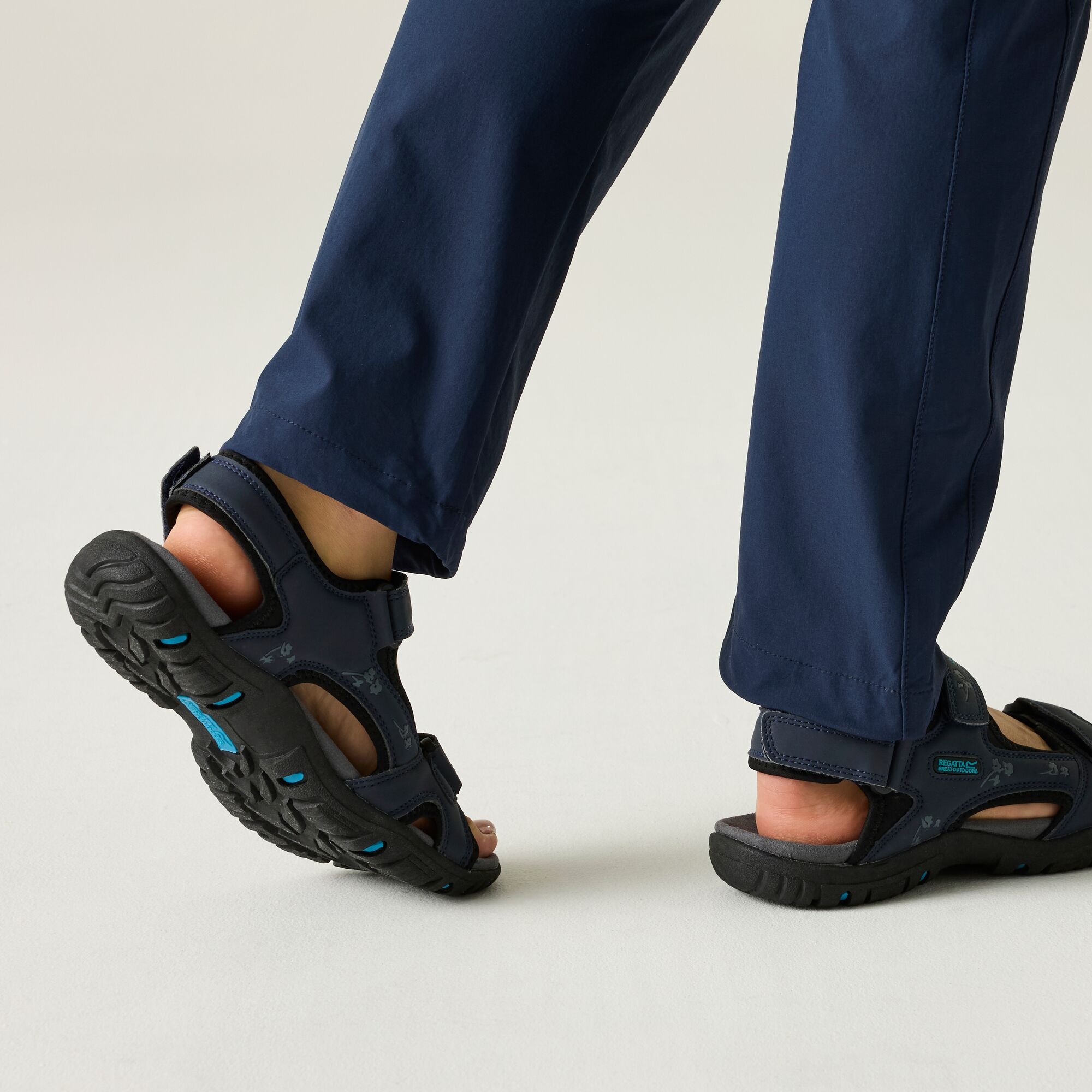 Regatta   Sandały damskie na rzepy Lady Haris Niebieski