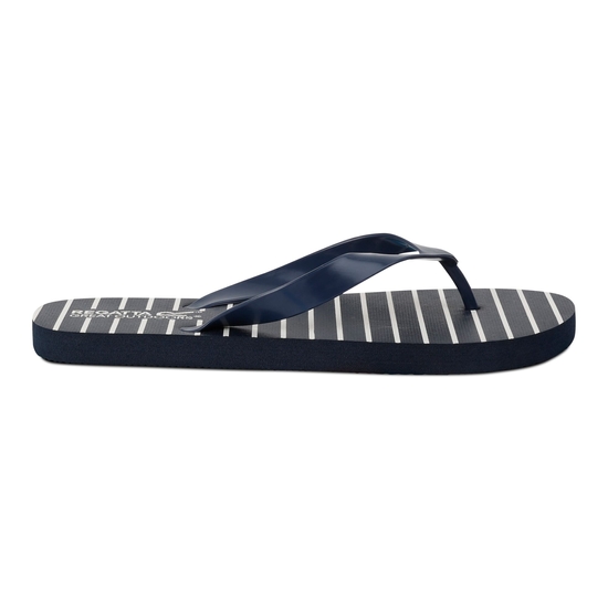 Women's Bali Flip Flops Navy Stripe​