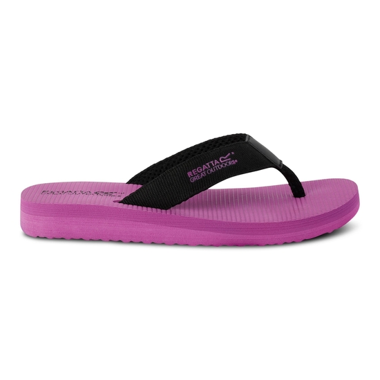 Women's Catarina Flip Flops Black Radiant Orchid​