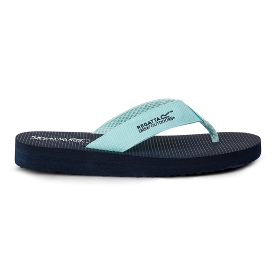 Women's Catarina Flip Flops Navy Aqua Splash​