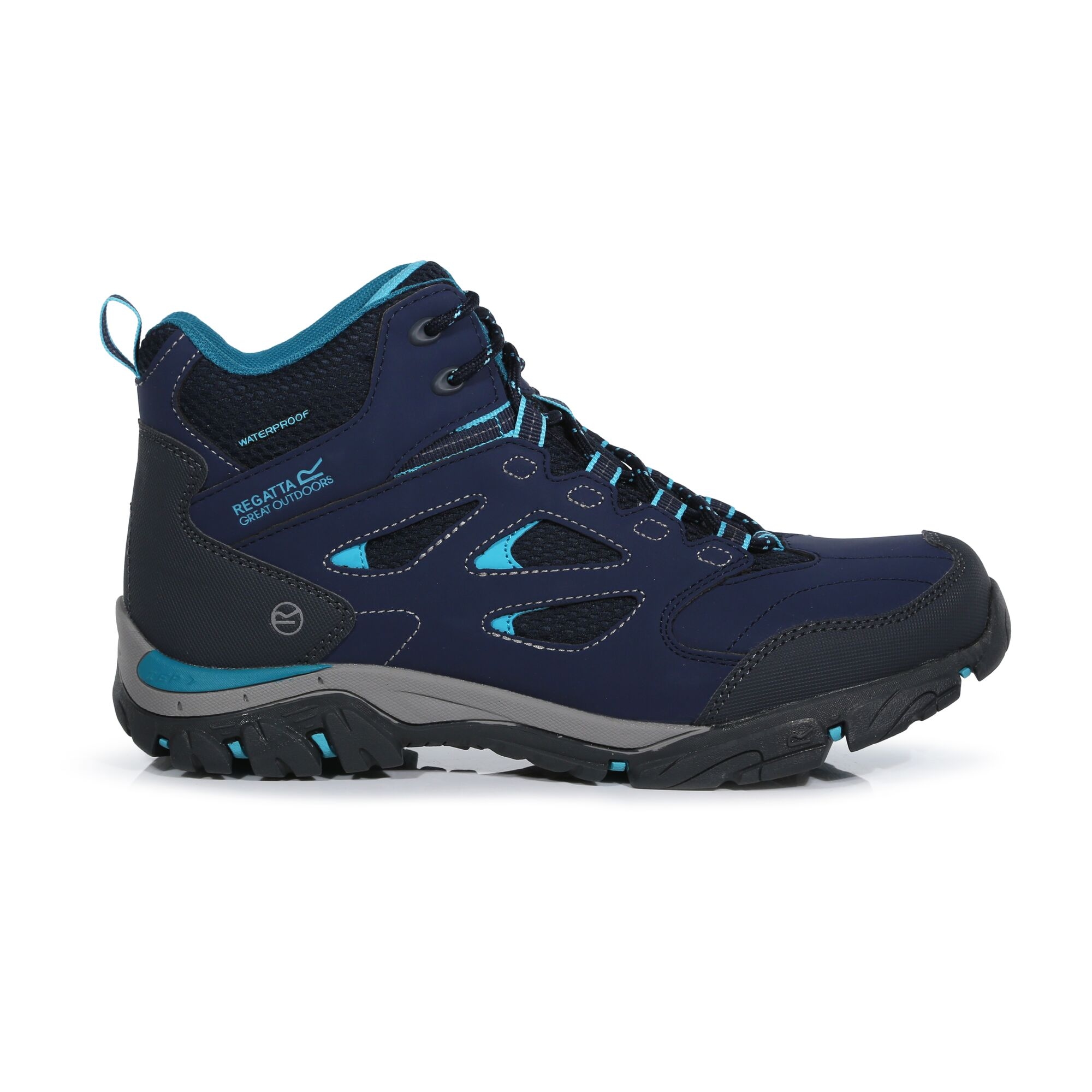 Regatta Waterproof Holcombe Mid Walking Boots Size: Uk 4 Women's Blue