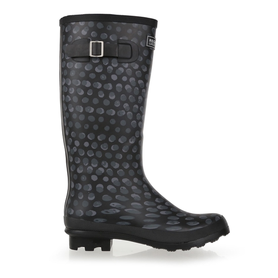 Women's Fairweather II Wellies Black Animal Print