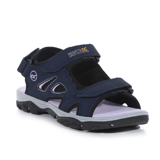 Women's Holcombe Vent Walking Sandals Navy Lilac