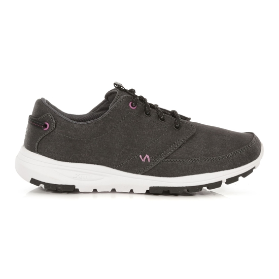 Women's Marine II Lightweight Casual Trainers Black Red Violet 
