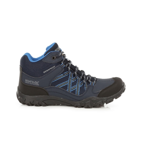 Women's Edgepoint Waterproof Mid Walking Boots Navy Petrol Blue 