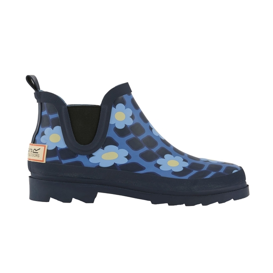 Orla Kiely Mid Welly Mini Square Flower Blue
