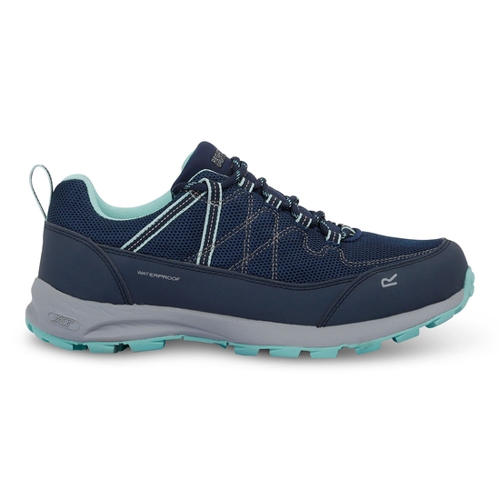 Lady Samaris Lite Low II Walking Shoes Navy Ocean Wave 