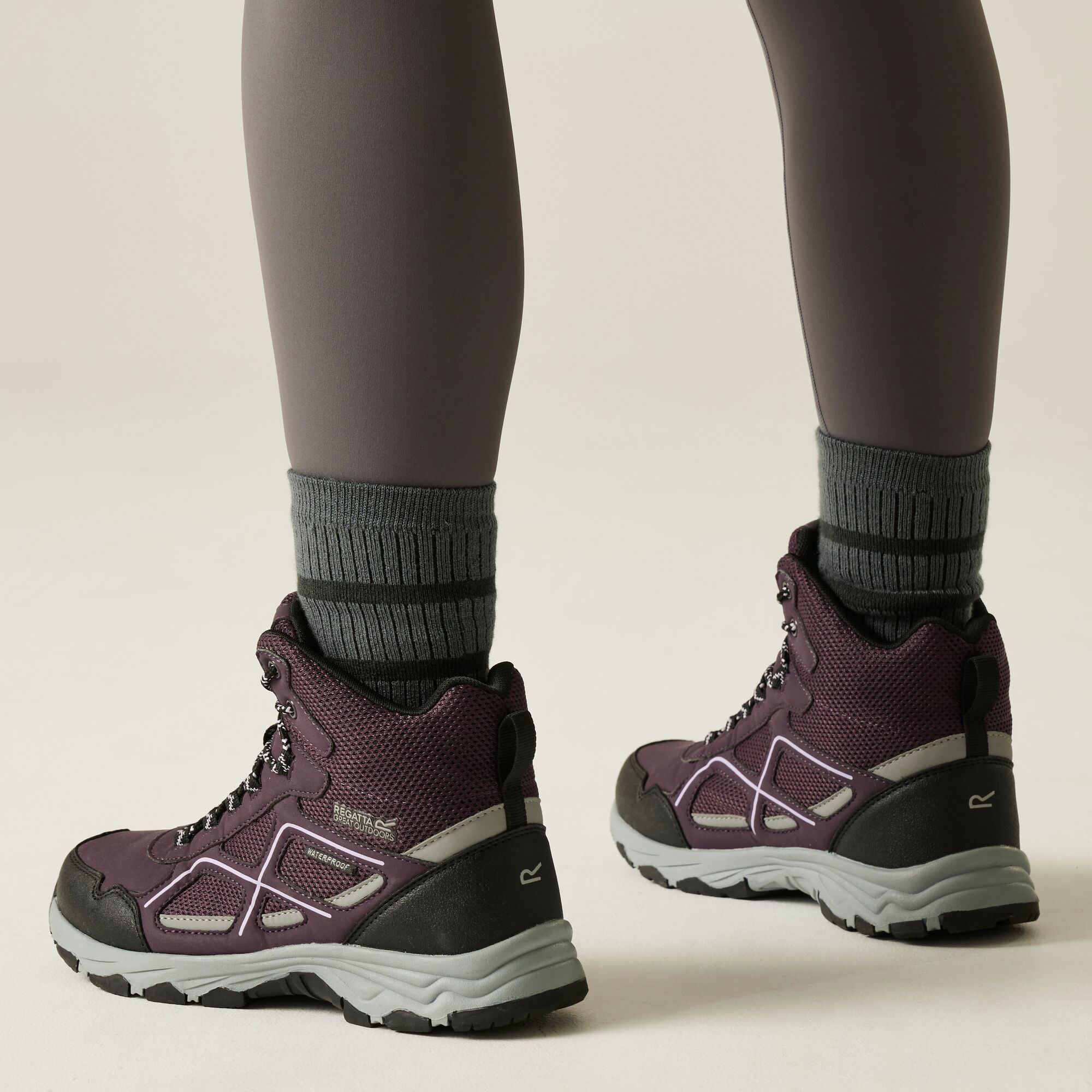 Regatta   Buty damskie trekkingowe z membraną Vendeavour Fioletowy