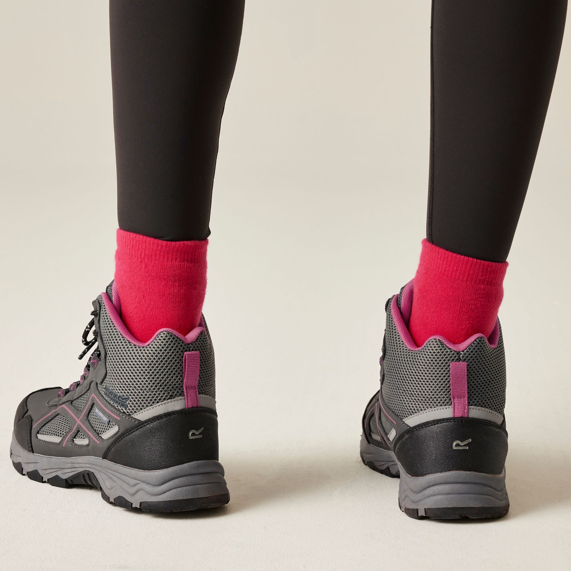 Regatta Buty damskie trekkingowe z membraną Vendeavour Szaro-różowy