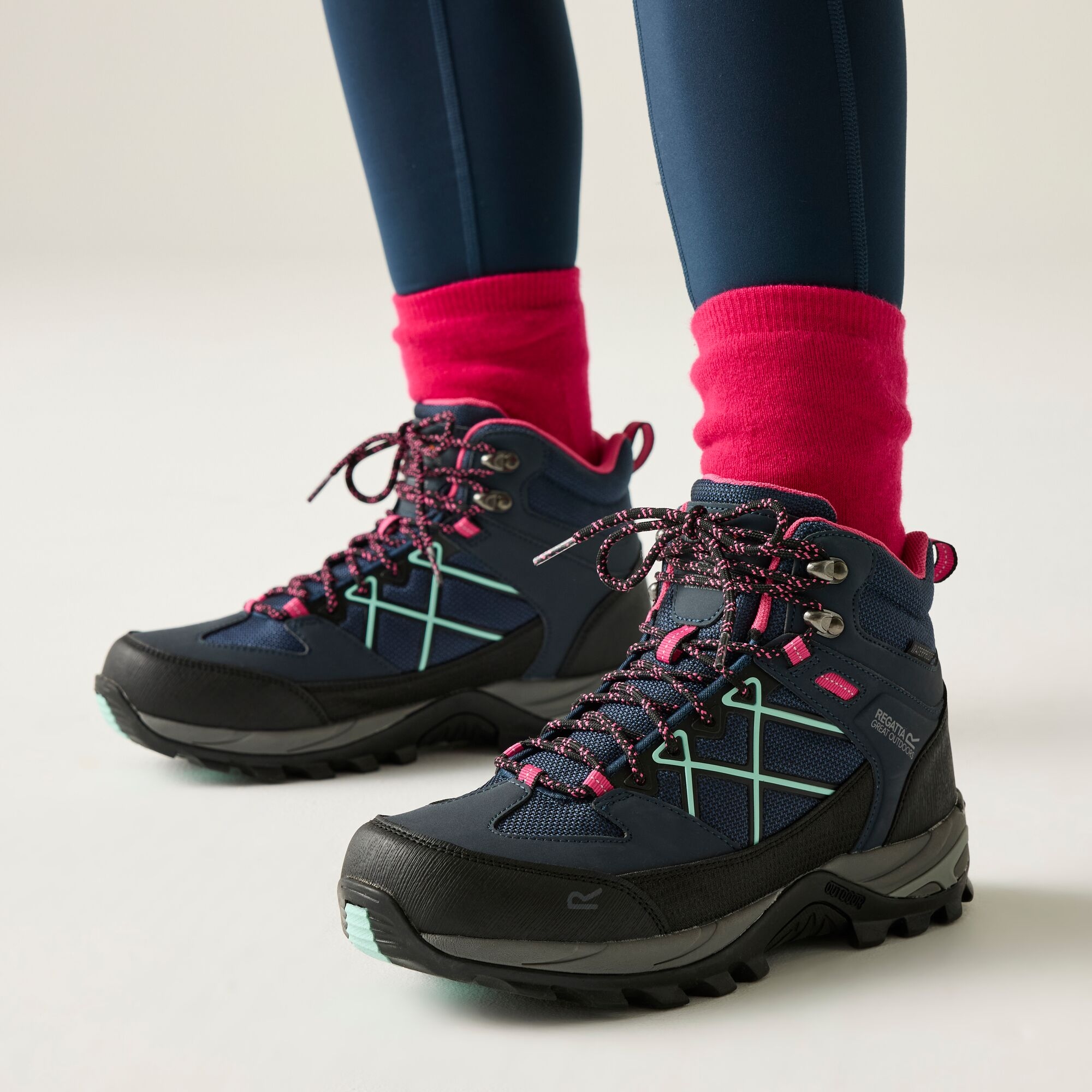 Regatta   Buty damskie trekkingowe z membraną Samaris III Niebieski