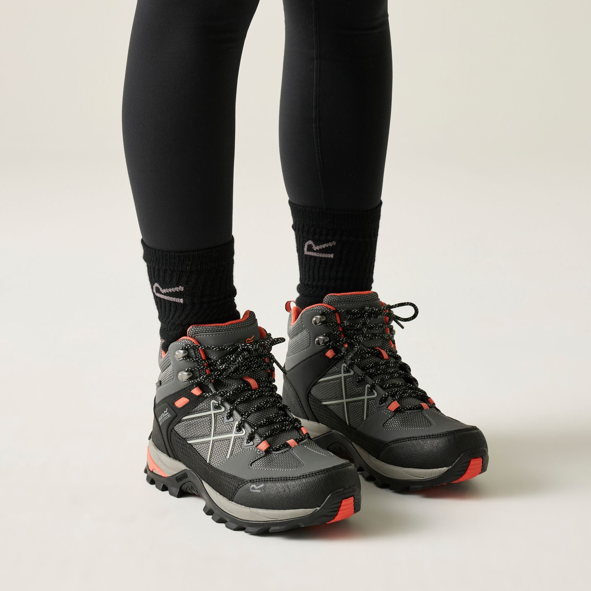 Regatta Buty damskie trekkingowe z membraną Samaris III Pomarańczowo-szare