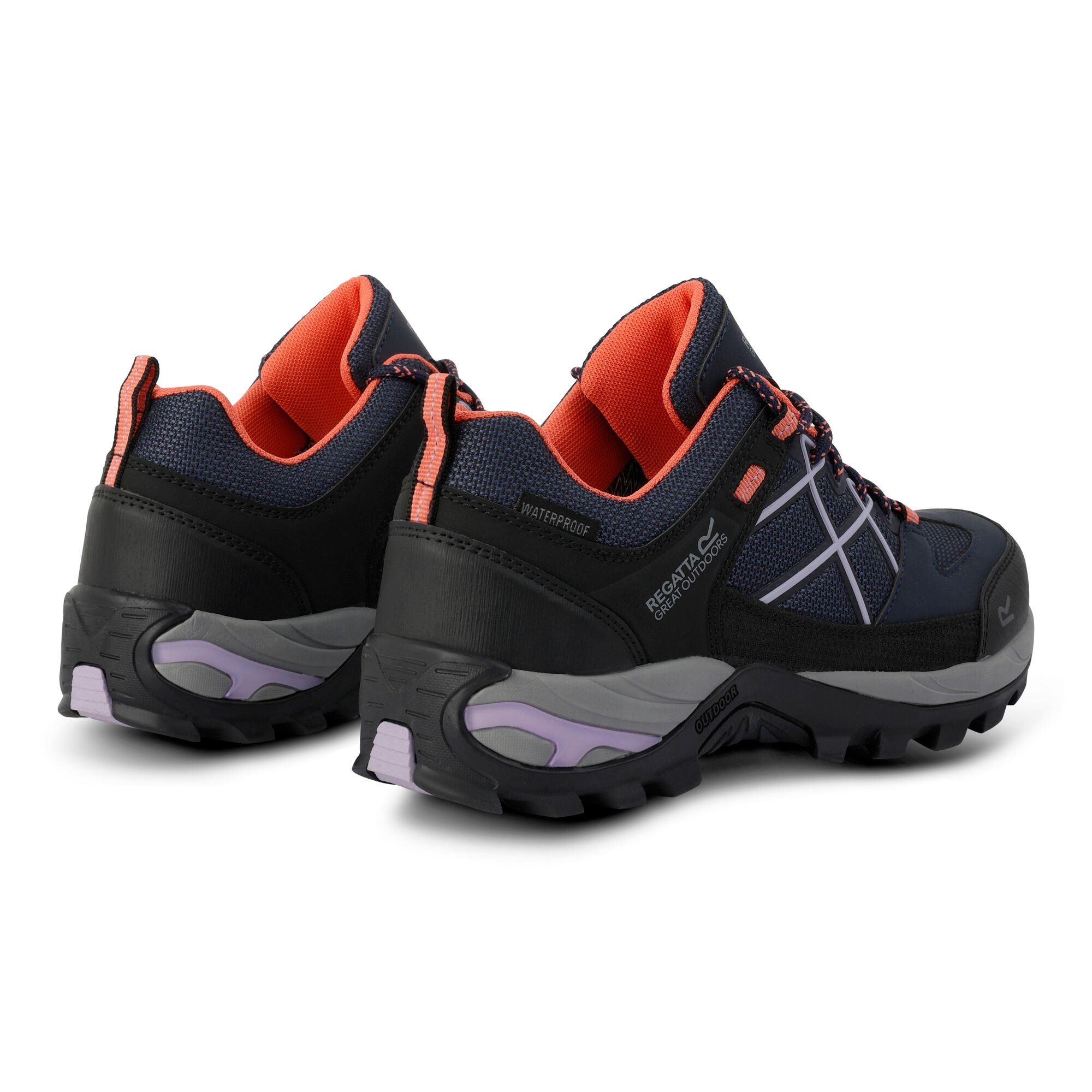 Regatta Buty damskie trekkingowe niskie z membraną Samaris III Granatowy