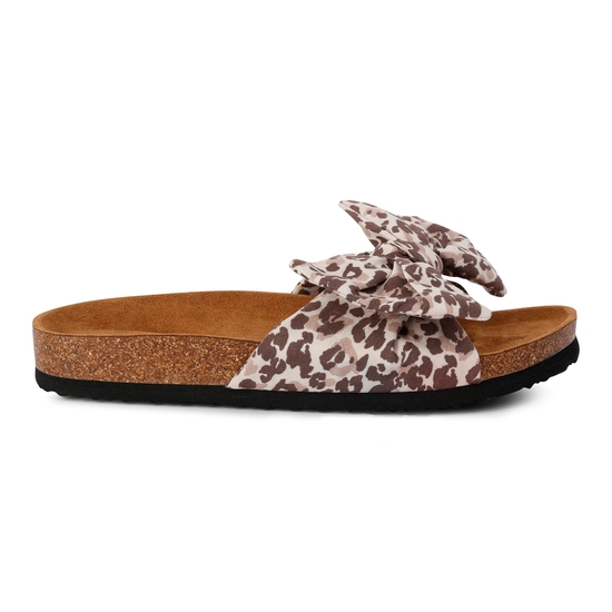 Women's Ava One Strap Sandals Leopard