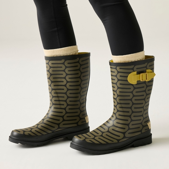 Orla Kiely - Kalosze damskie Quarter Zielony